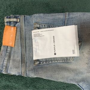 Purple jeans worn once like brand new